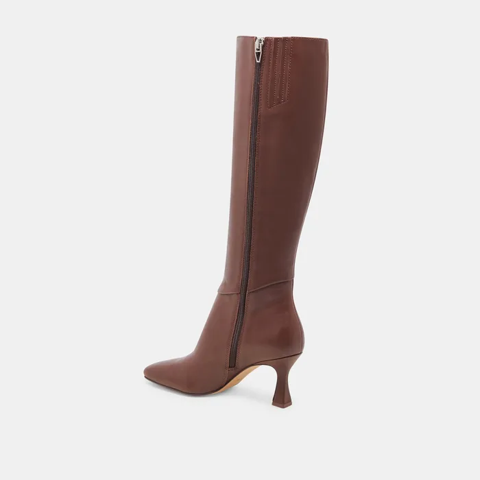 GYRA WIDE CALF BOOTS CHOCOLATE LEATHER — view 9