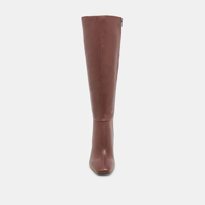 GYRA WIDE CALF BOOTS CHOCOLATE LEATHER — view 11