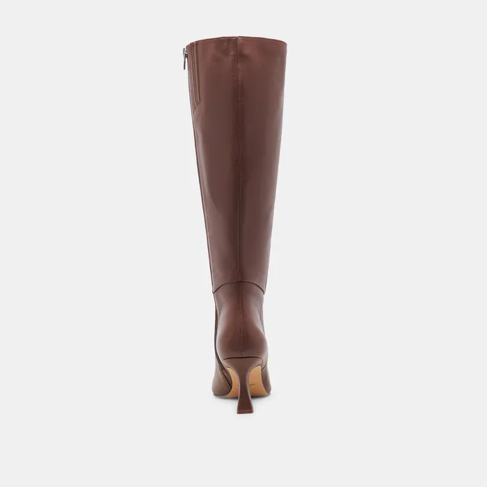 GYRA WIDE CALF BOOTS CHOCOLATE LEATHER — view 12