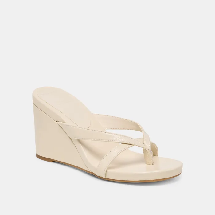 Helan Bone Leather Wedges — view 3