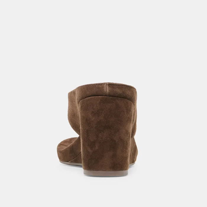 Hinna Dk Brown Suede Wedges — view 8