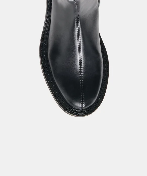 HOLDIN H2O Black Stella Block-Heel Booties — view 4