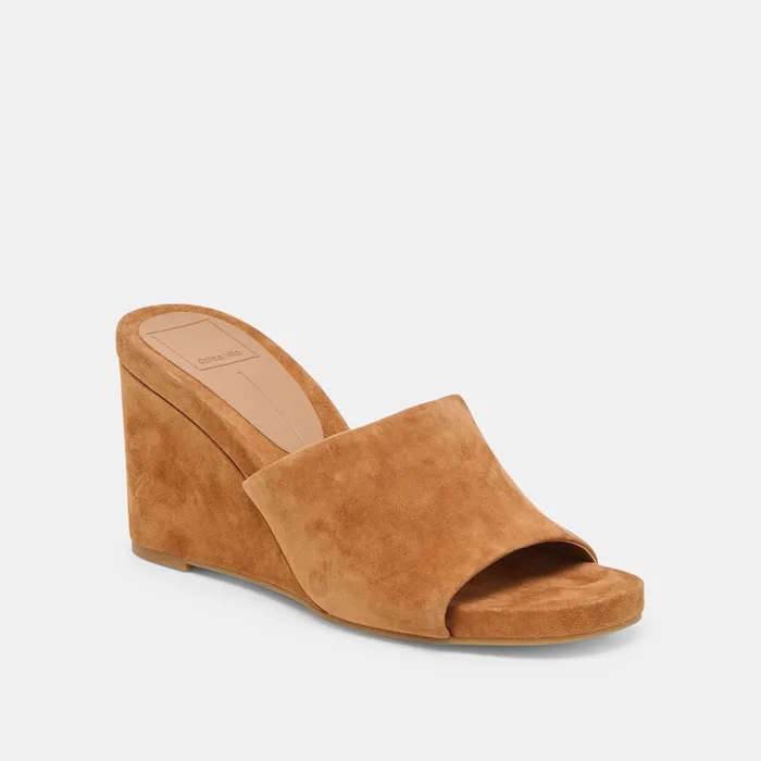 Holta Brown Suede Wedges — view 3
