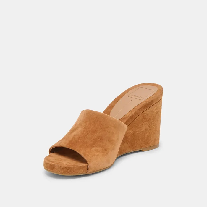 Holta Brown Suede Wedges — view 5
