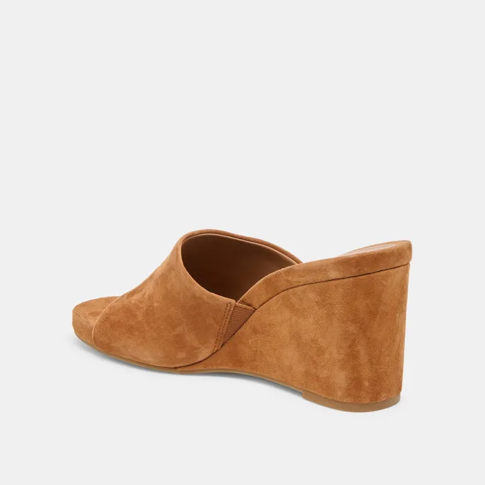 Holta Brown Suede Wedges — view 6