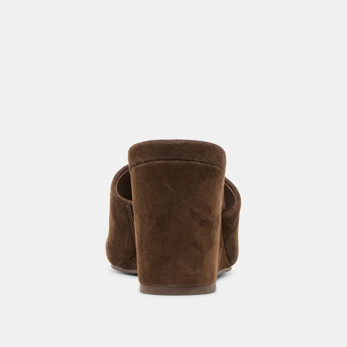 Holta Dk Brown Suede Wedges — view 8