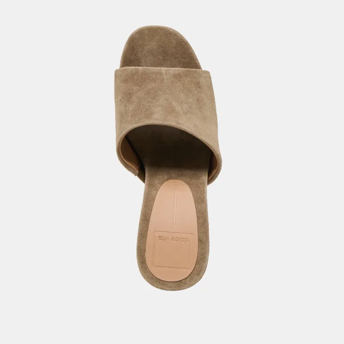 Holta Olive Suede Wedges — view 11