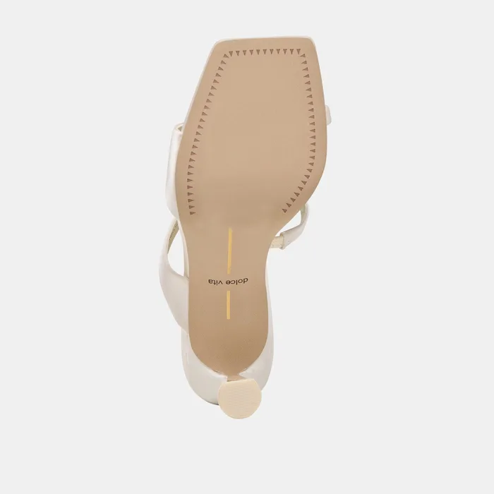 ICELYN HEELS IVORY SATIN