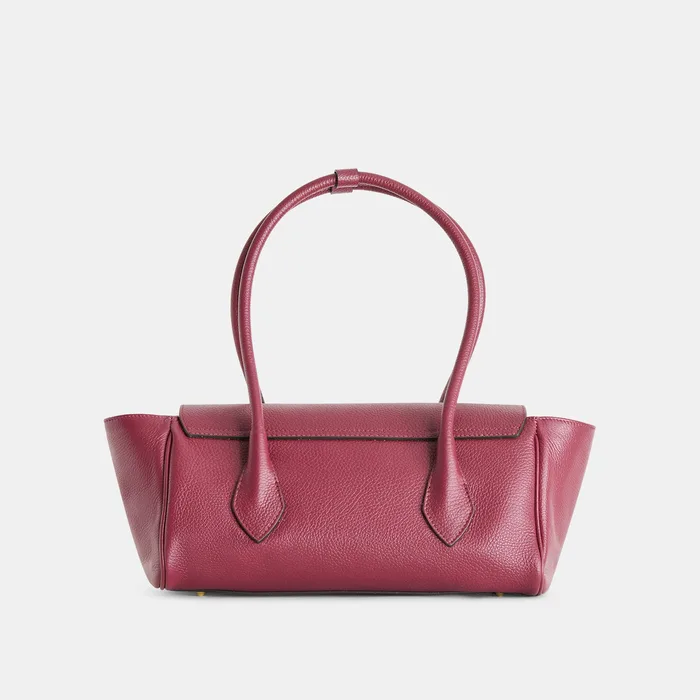 IRENE SHOULDER BAG BORDEAUX LEATHER — view 5