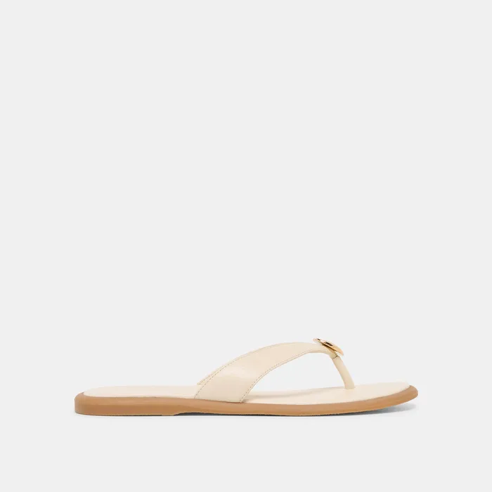 Jaina Bone Leather Sandals — view 2