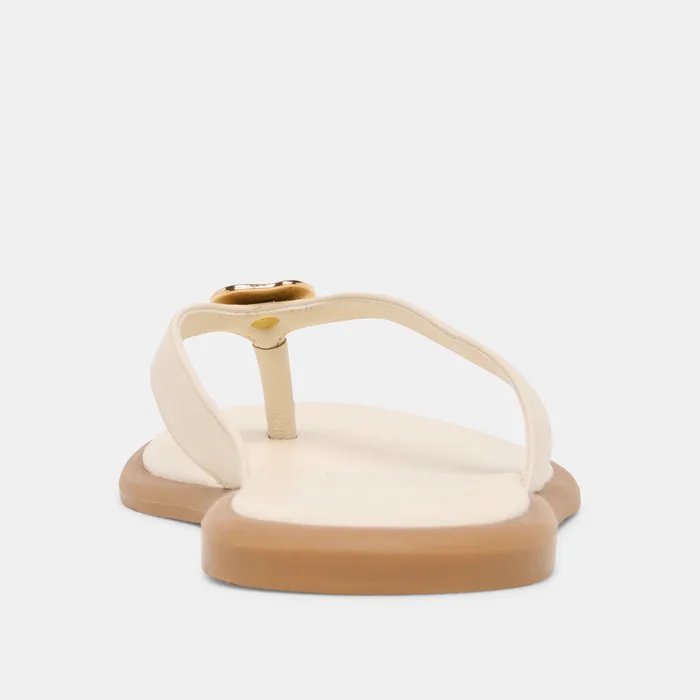 Jaina Bone Leather Sandals — view 9