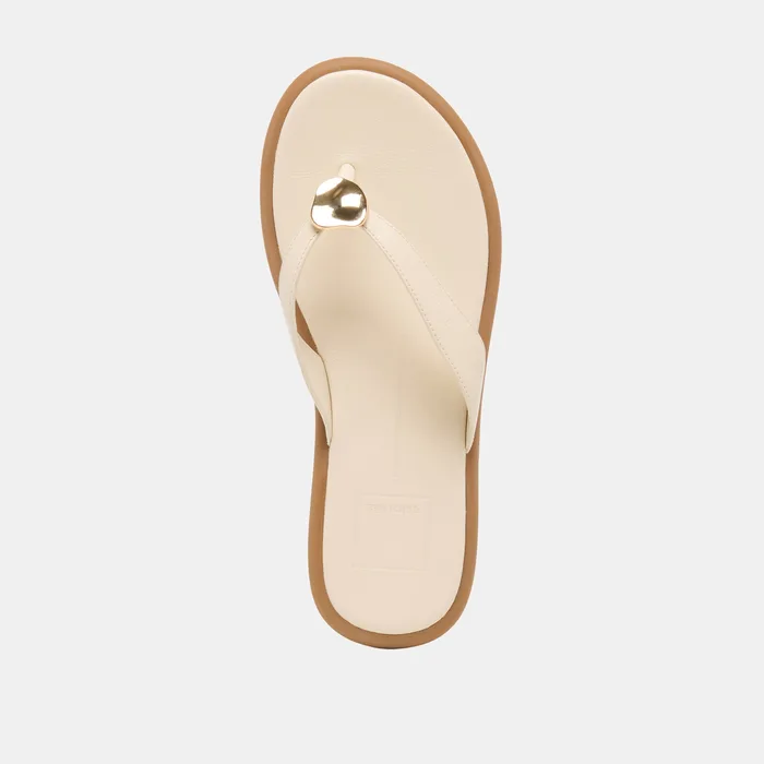 Jaina Bone Leather Sandals — view 10