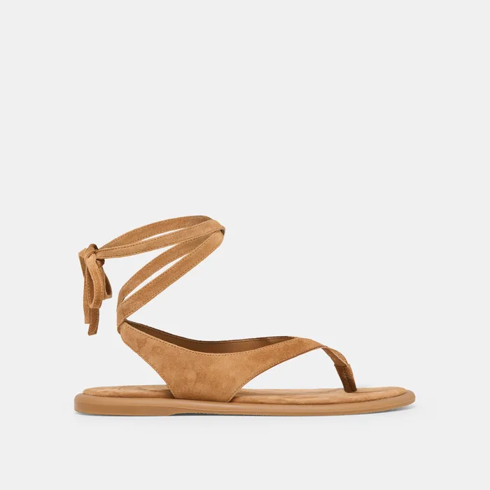 Jayden Teak Suede Sandals — view 2