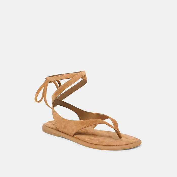 Jayden Teak Suede Sandals — view 3