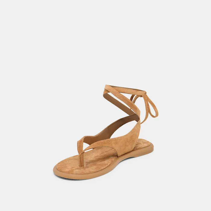 Jayden Teak Suede Sandals — view 5