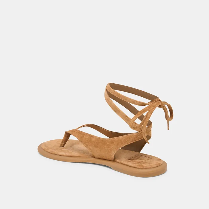 Jayden Teak Suede Sandals — view 6