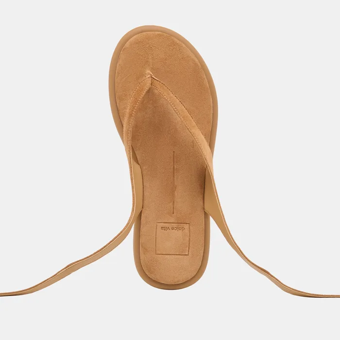Jayden Teak Suede Sandals — view 9