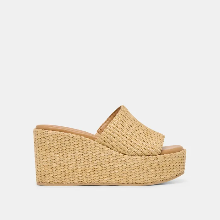 Joclyn Lt Natural Raffia Wedges — view 2