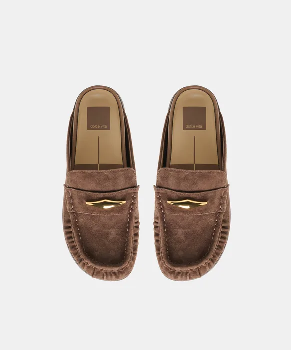 Jodero Dk Brown Suede Flats — view 4
