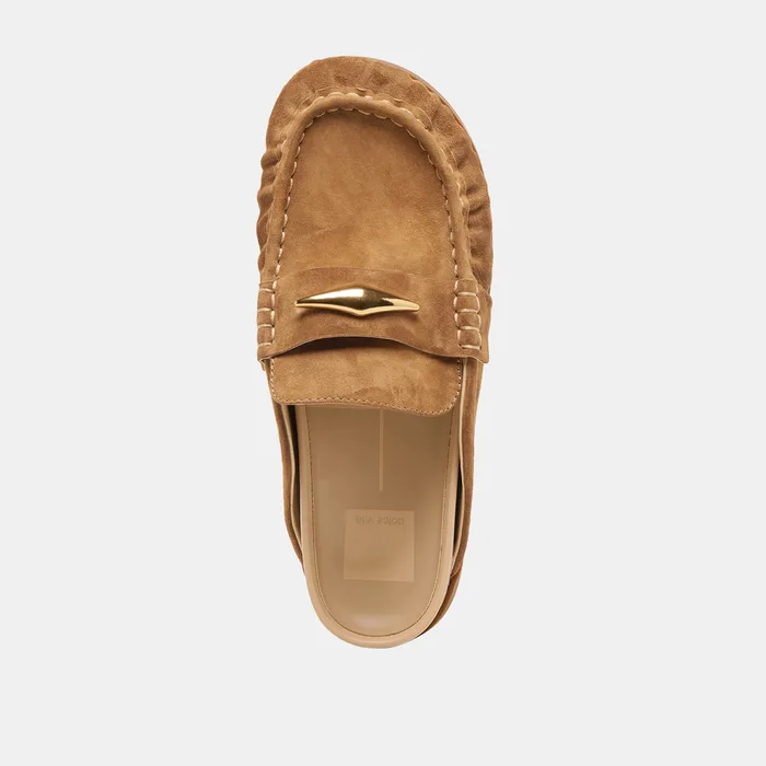Jodero Lt Brown Suede Flats — view 11