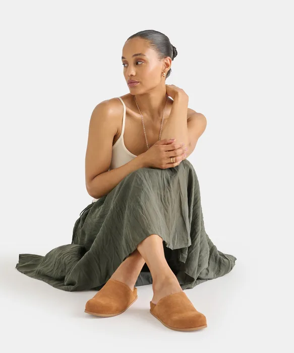 Joney Brown Suede Flats — view 5