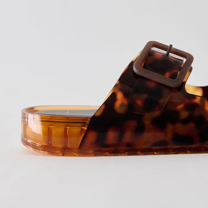 Julio Tortoise Vinyl Sandals — view 8