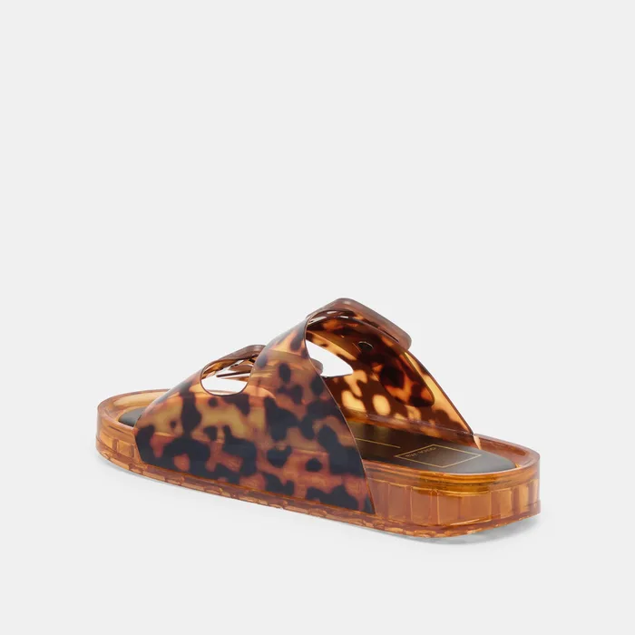 Julio Tortoise Vinyl Sandals — view 12