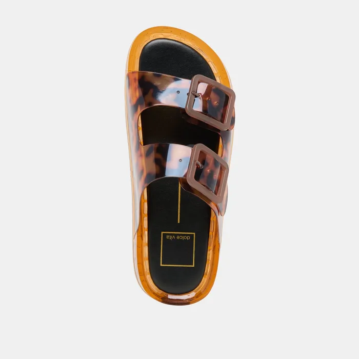 Julio Tortoise Vinyl Sandals — view 15