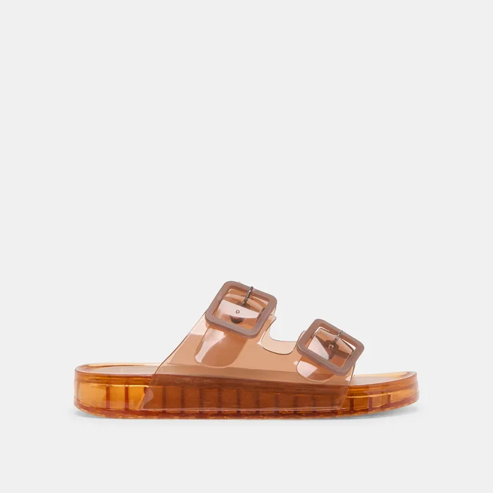 Julio Whiskey Vinyl Sandals — view 2