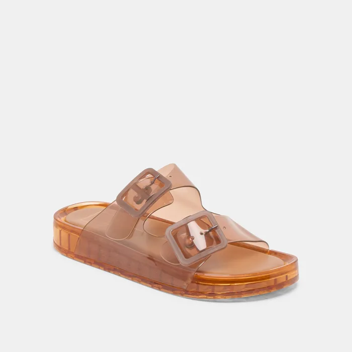 Julio Whiskey Vinyl Sandals — view 4