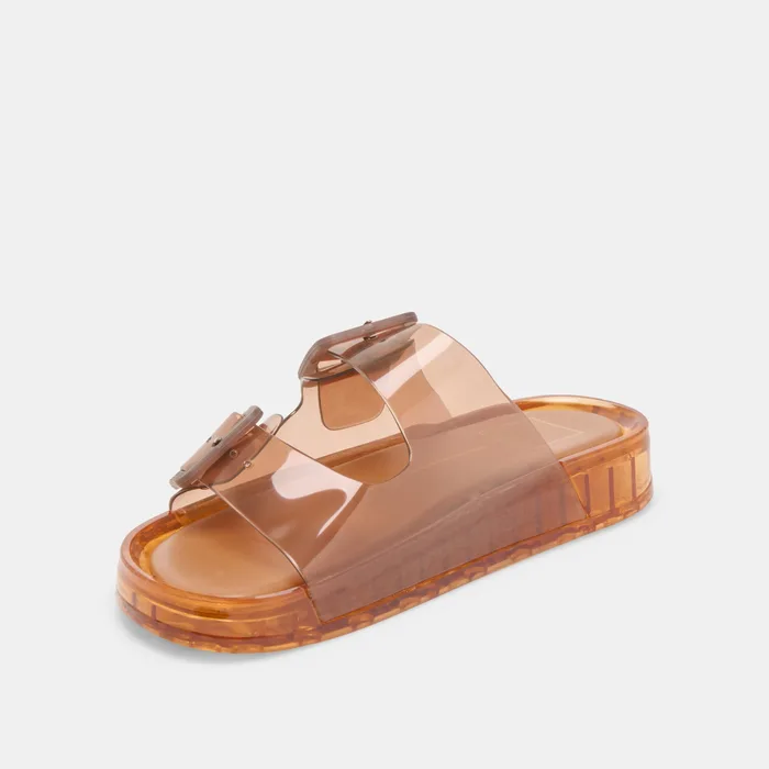 Julio Whiskey Vinyl Sandals — view 7