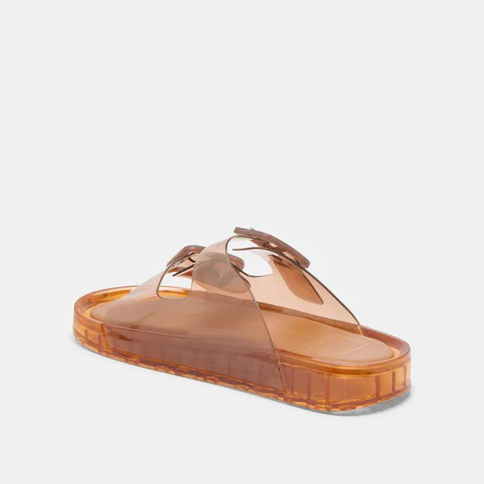 Julio Whiskey Vinyl Sandals — view 8