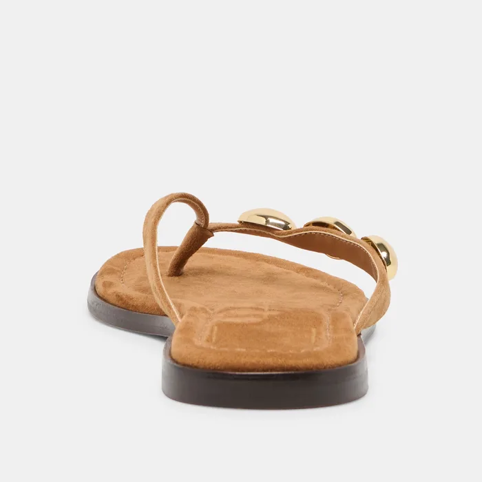Juny Teak Suede Sandals — view 10