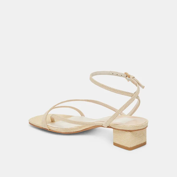 KARLOS SANDALS NATURAL WOVEN RAFFIA — view 6
