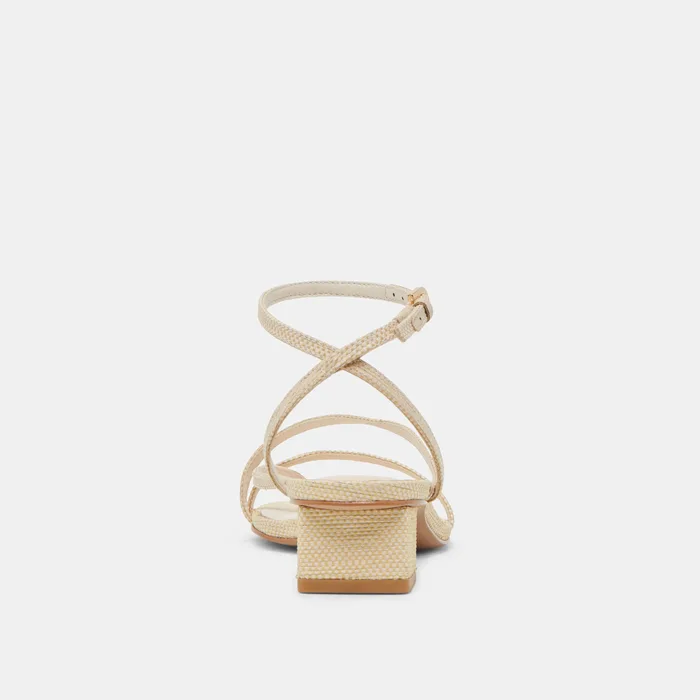 KARLOS SANDALS NATURAL WOVEN RAFFIA — view 8