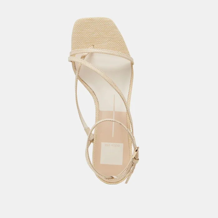 KARLOS SANDALS NATURAL WOVEN RAFFIA — view 9