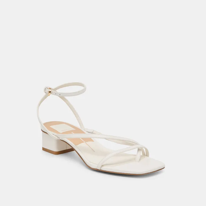 Karlos True White Leather Sandals — view 4