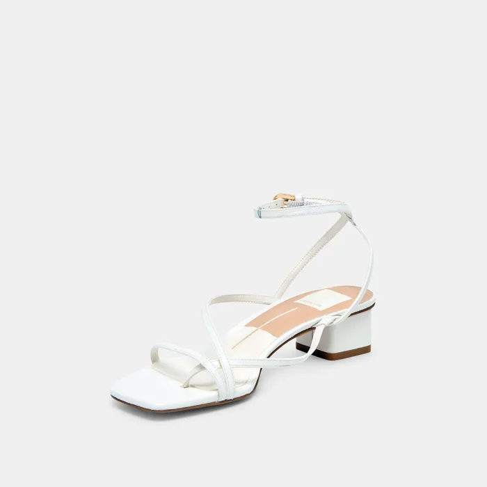 Karlos True White Leather Sandals — view 6