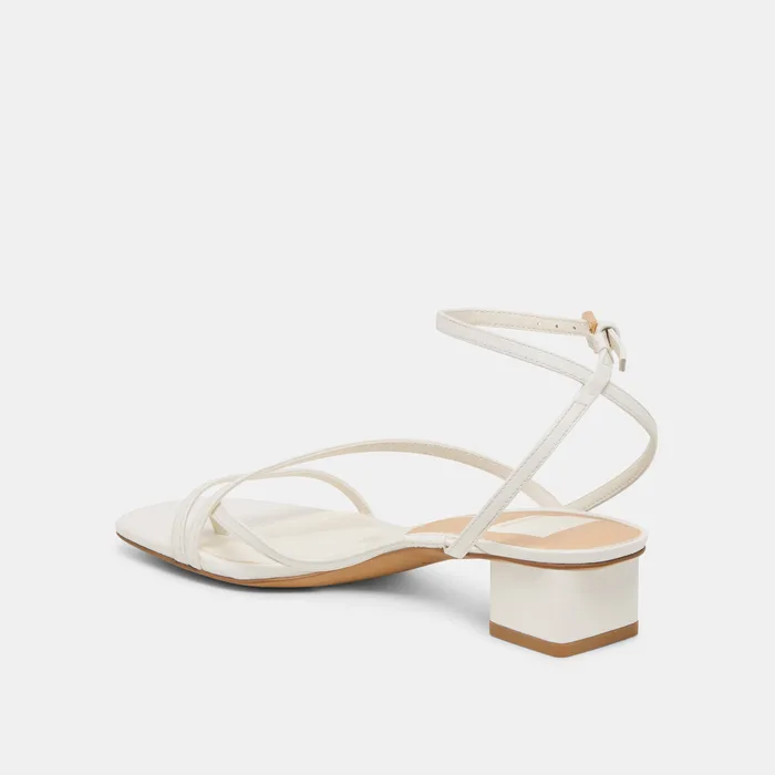 Karlos True White Leather Sandals — view 7