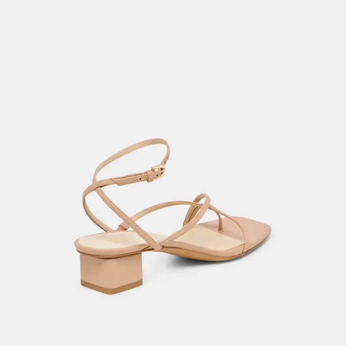 Karlos Wide Lt Tan Leather Sandals — view 4
