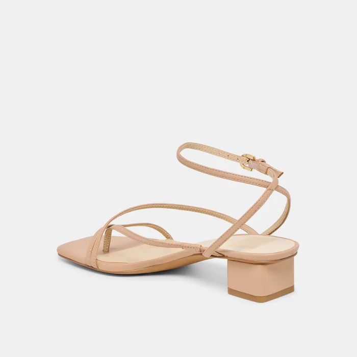 Karlos Wide Lt Tan Leather Sandals — view 6