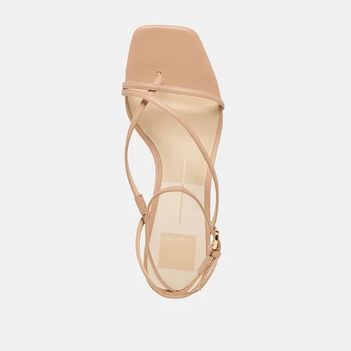 Karlos Wide Lt Tan Leather Sandals — view 9