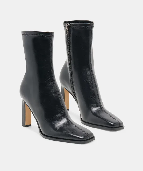 KASY Black Stella Stilleto Ankle Booties — view 3