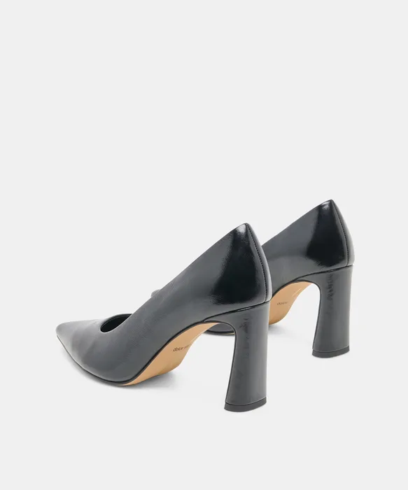 KAYNA HEELS BLACK LEATHER