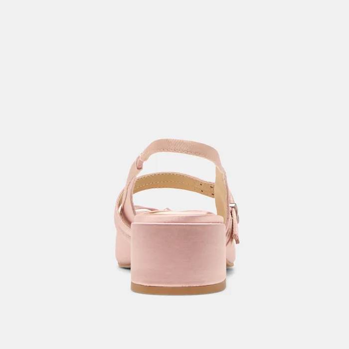 Loris Blush Satin Heels — view 8