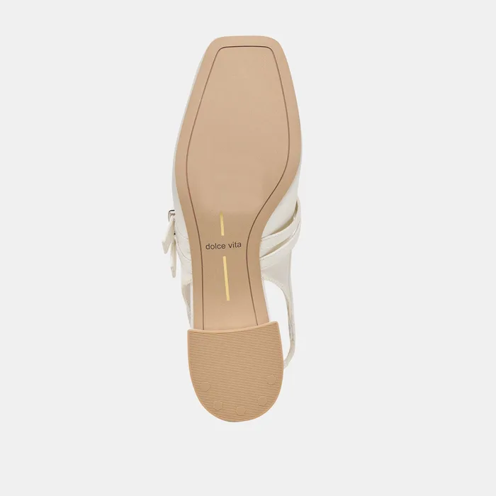 LORIS HEELS TRUE WHITE SATIN