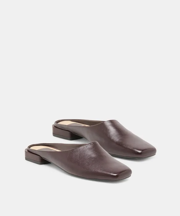 MACLYN Black Cherry Leather Slip-On Flats — view 3