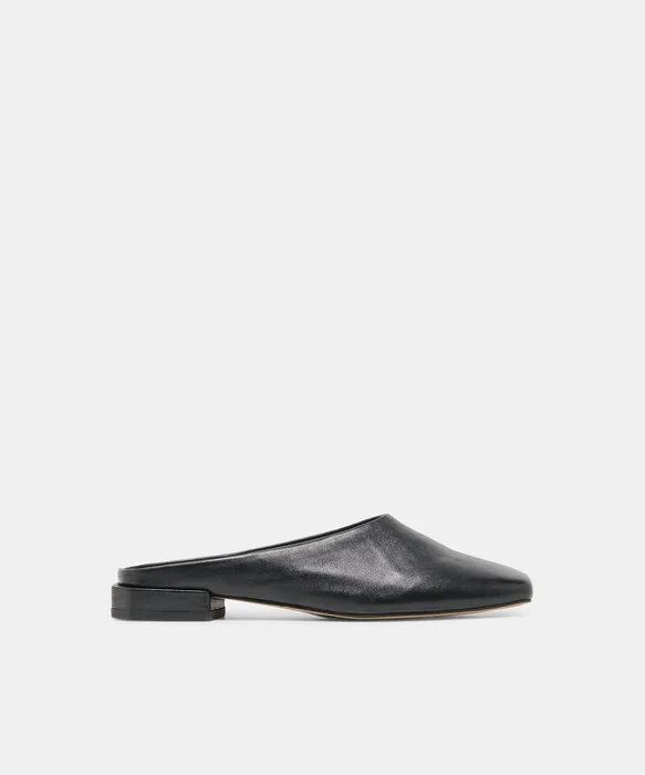 MACLYN Black Leather Slip-On Flats — view 2
