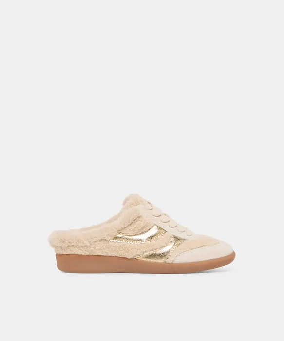 Merit Slide Plush Natural Multi Plush Sneakers — view 2