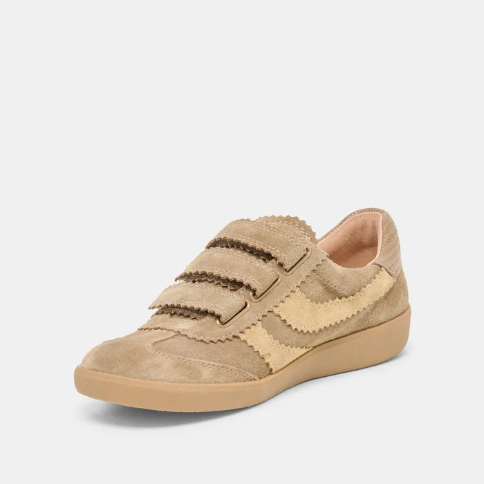 Merit Velcro Taupe Multi Leather Sneakers — view 5